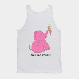 Pink Elephant Tank Top